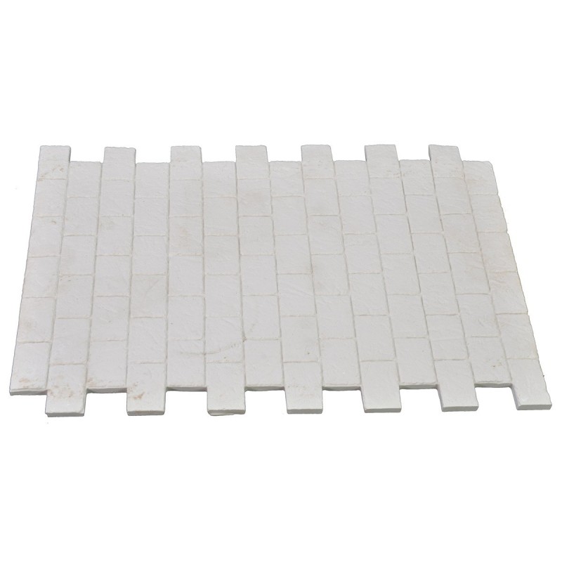 Modular plaster paving with interlocking tile effect cm