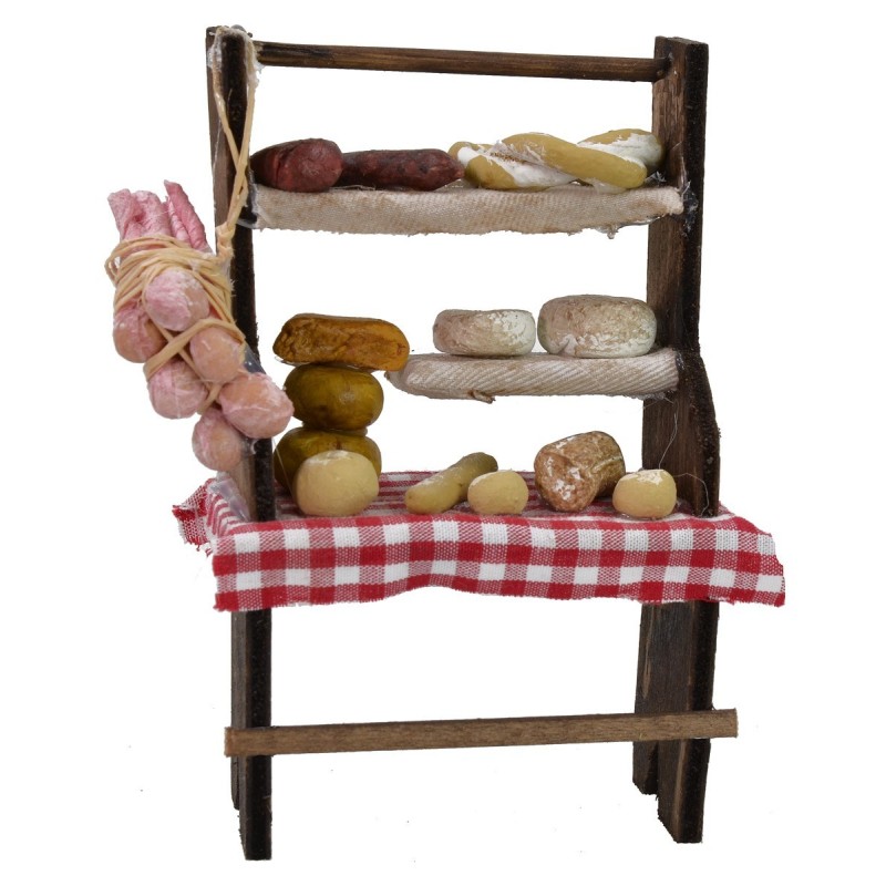 Banchetto espositivo salumiere cm 6,5x3,5x10 h Mondo Presepi