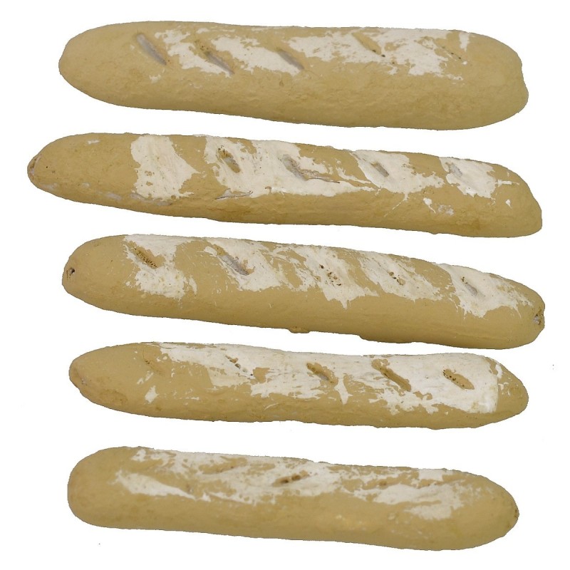 Juego de 5 baguettes de 3-4 cm Mundo Pesebres