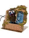 Moving fisherman series 10 cm with functioning waterfall cm