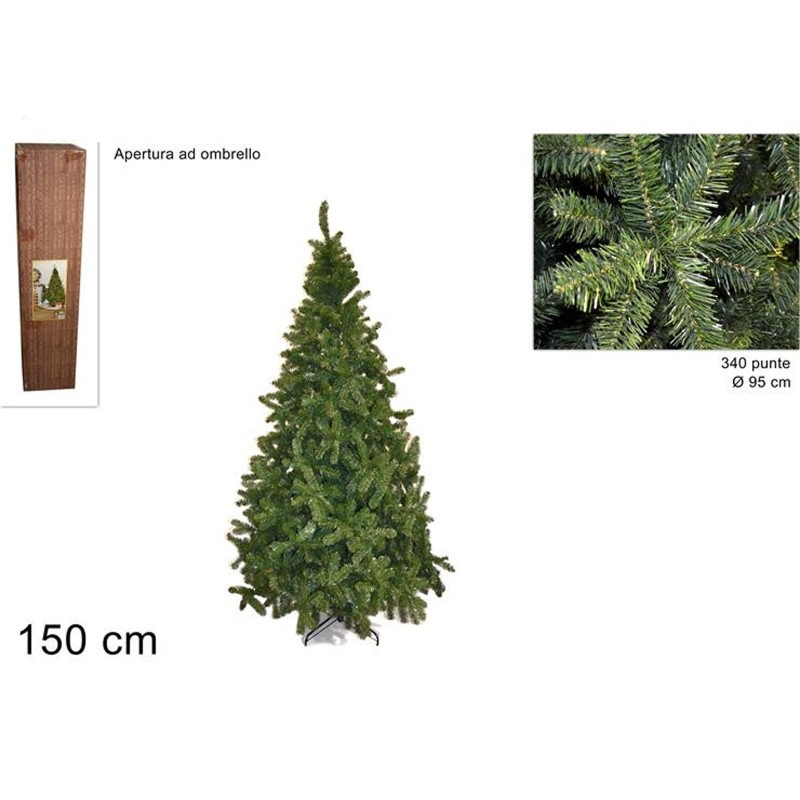 Árbol de Navidad emperador con 340 puntas cm 150 h Mundo Pesebres