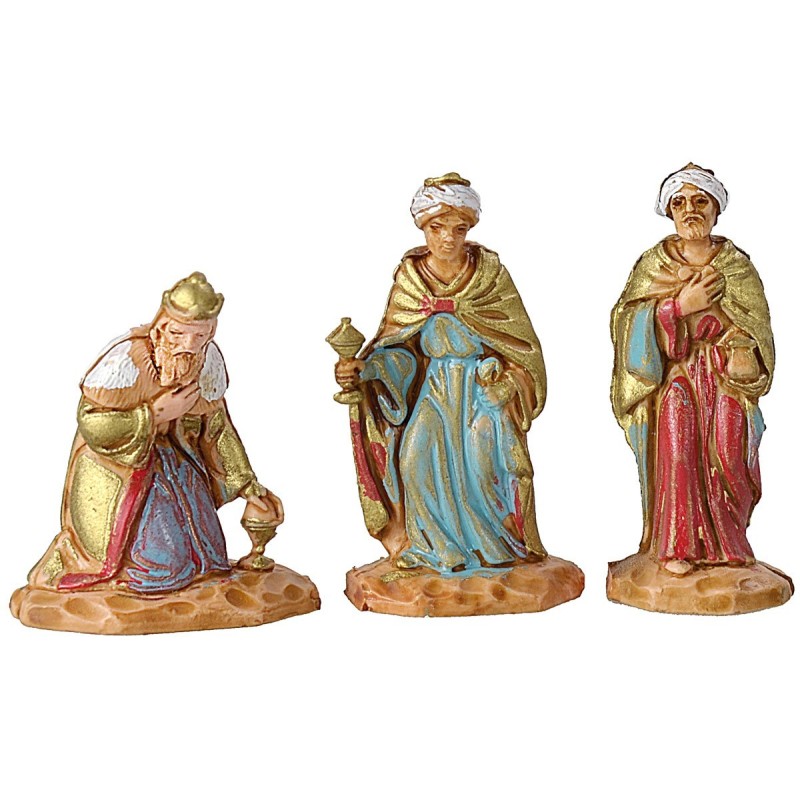 Tres reyes magos de 3,5 cm Mundo Pesebres