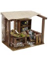 Bottega del pescivendolo per Presepe cm 20x14x17 h altezza