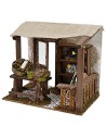 Bottega del pescivendolo per Presepe cm 20x14x17 h altezza