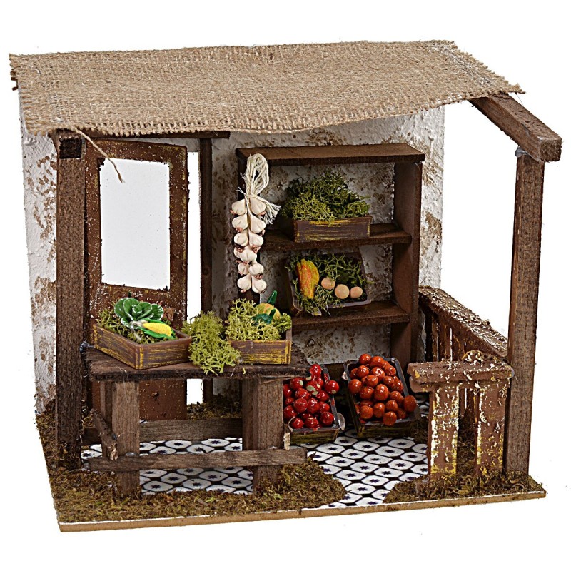 Tienda de frutero para Belén cm 20x14x17 h | Mundo Belenes