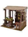 Bottega del fruttivendolo per Presepe cm 20x14x17 h altezza