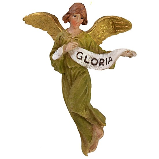 Glory Angel in painted resin 10 cm Landi economic series