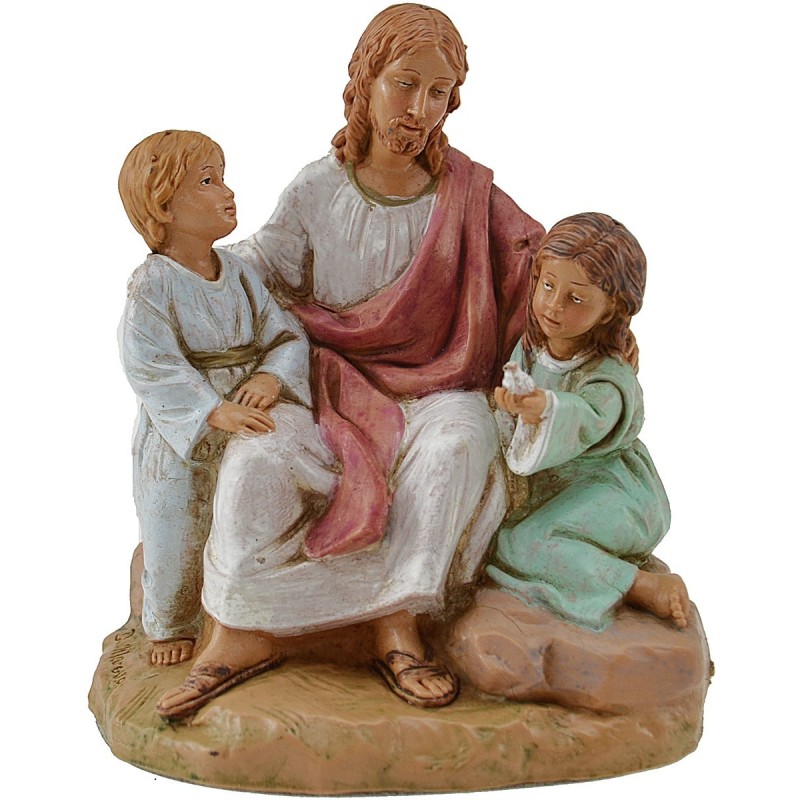 Cristo con niños 12 cm Fontanini Mundo Pesebres