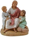 Cristo con bambini 12 cm Fontanini Mondo Presepi