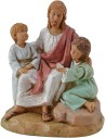 Cristo con bambini 12 cm Fontanini Mondo Presepi