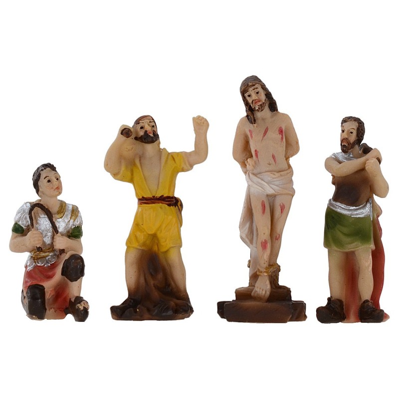 Estatuas de Pascua escena Flagelación de Jesús 5 cm