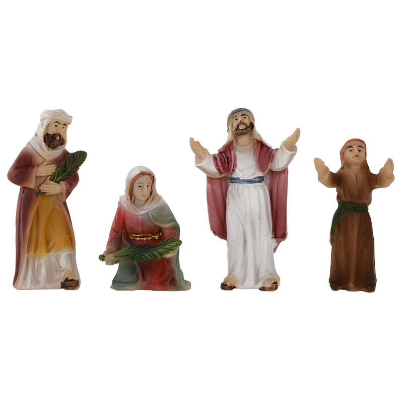 Estatuas Pascuales multitud que recibe a Jesús 5 cm