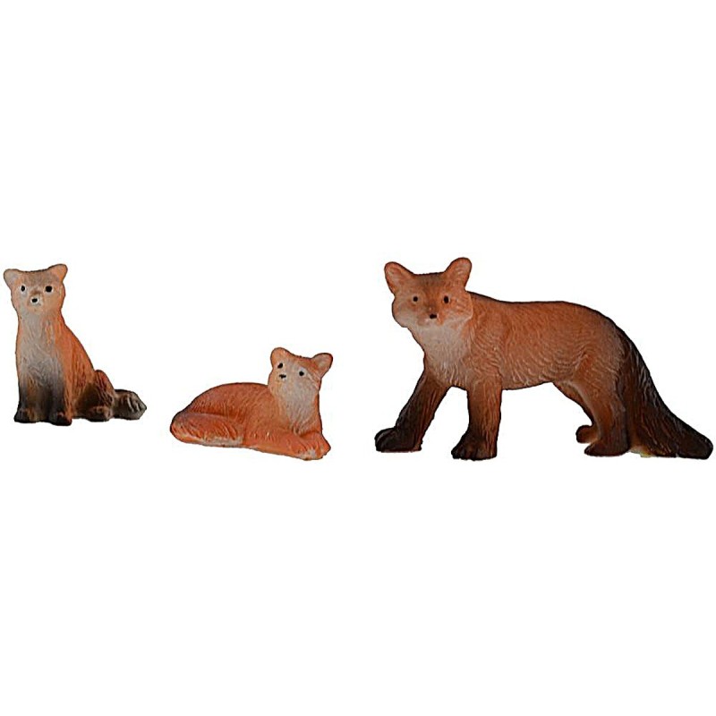 Set 3 foxes for nativity scene