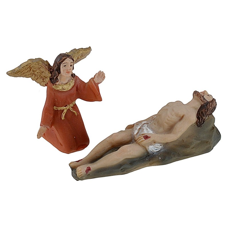 Estatua Pascual de Jesucristo en el sepulcro de 5 cm