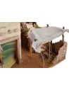 Illuminated Arab nativity scene with functioning bivouac 72x41x45 cm h