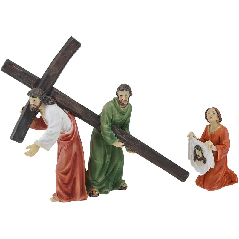 Vía Crucis la verónica 12 cm Estatua Pascual