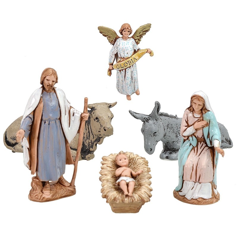 Natividad set 6 piezas cm 6,5 cost. Históricos Landi