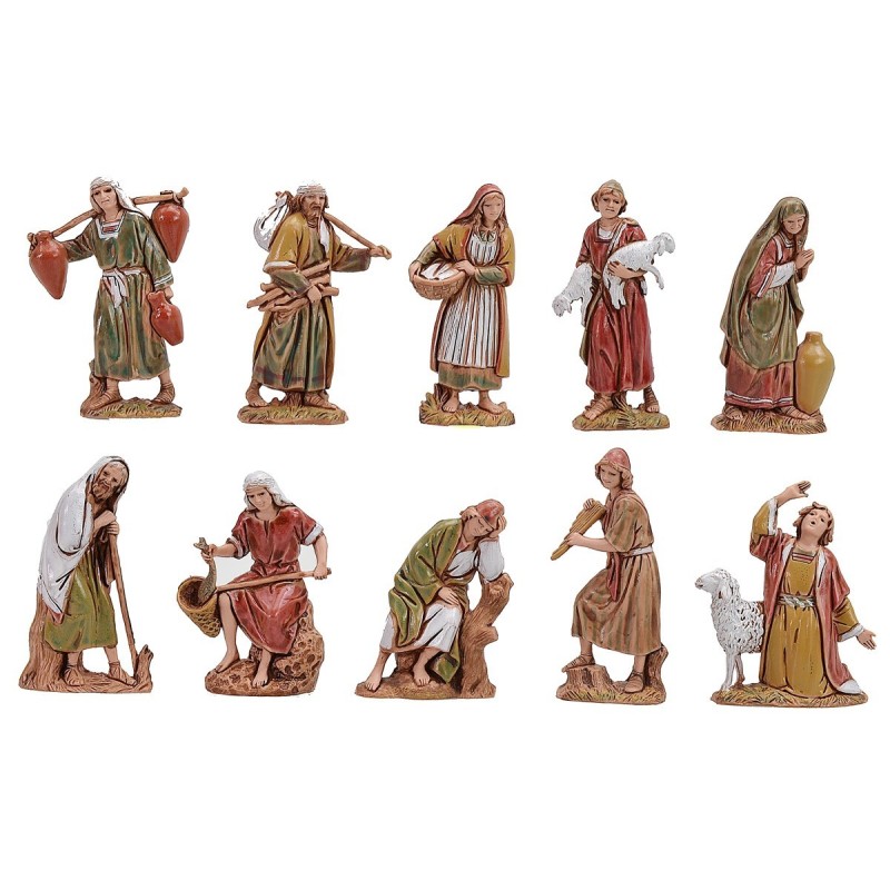 Set of 10 shepherds 6.5 cm cost. Landi historians