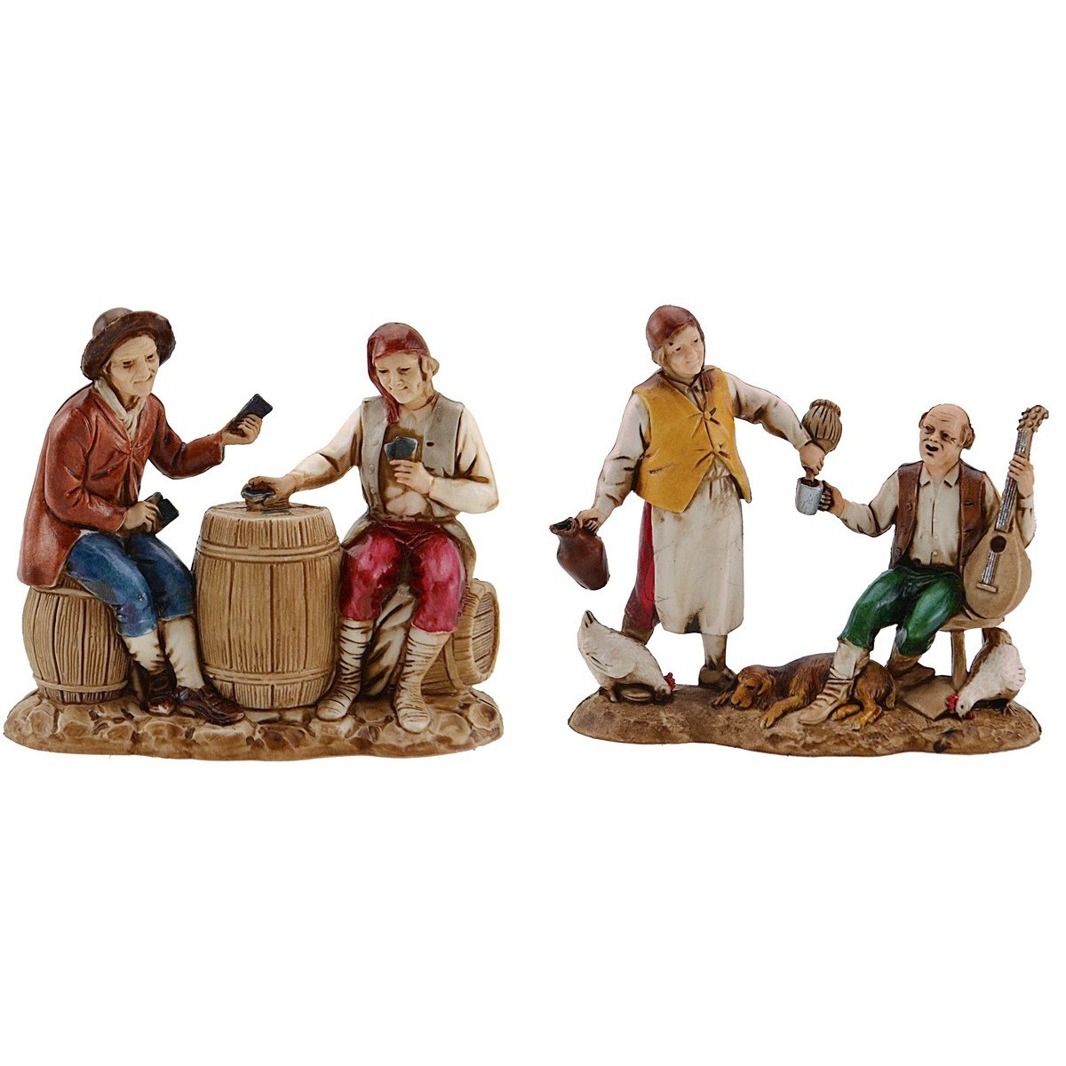 8 Statuine per presepe Landi Moranduzzo cm 8