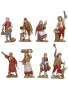 Conjunto de 8 estatuas para belén de 8 cm Landi Moranduzzo personajes Mundo