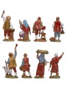 Conjunto de 8 estatuas para belén de 8 cm Landi Moranduzzo personajes Mundo