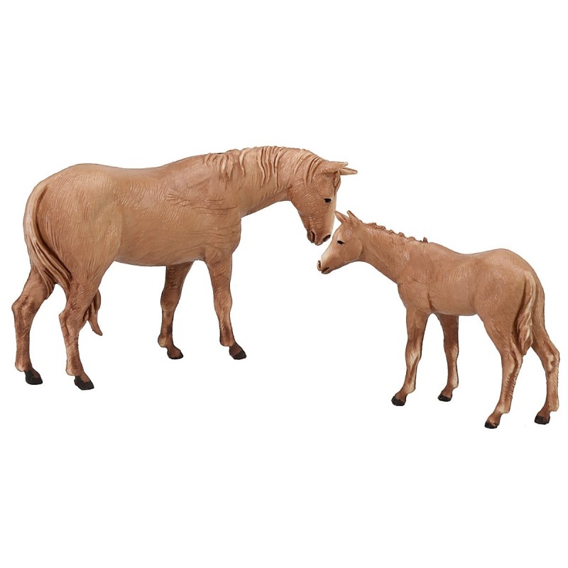 Juego de caballo y potro Landi Moranduzzo para estatuas de 8 cm Mundo