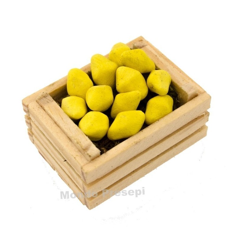 Caja de 3,5 cm con dos listones con limones Mundo