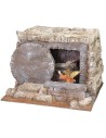 Sepolcro con porta tonda aperta 25x22x19 h altezza, statue