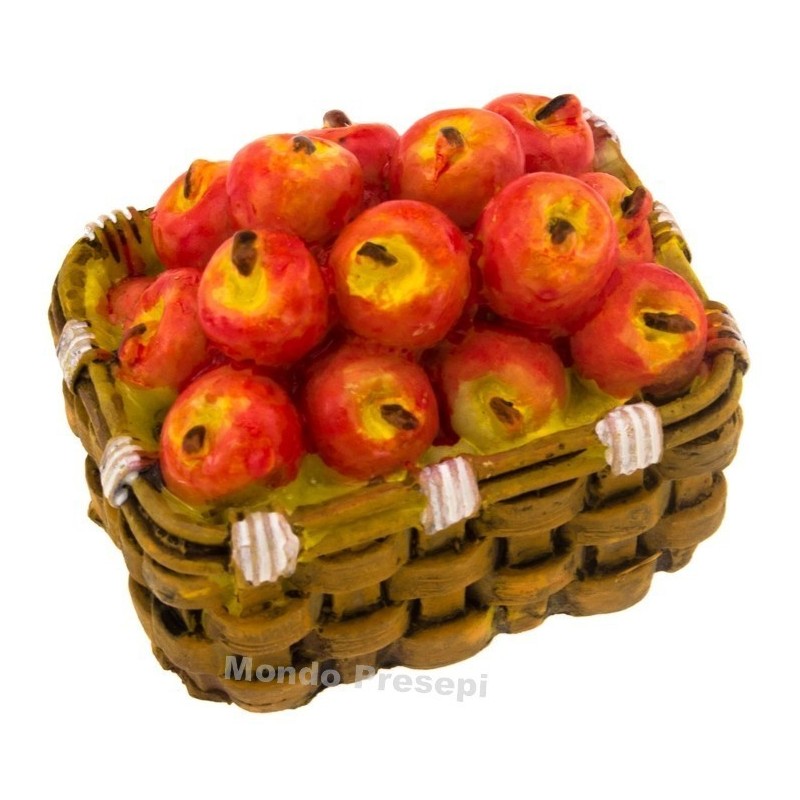 Cesta cm 4 Manzanas Mundo Belenes