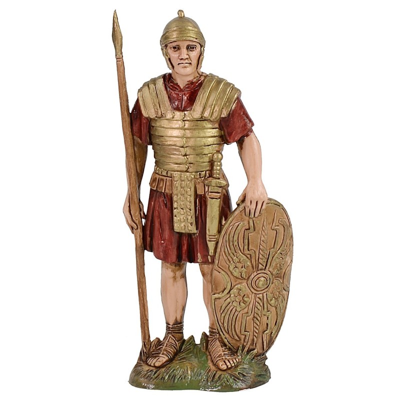 Soldier with spear and shield 12 cm Landi Moranduzzo