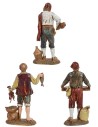 Set 3 statue Landi Moranduzzo 12 cm Mondo Presepi