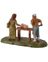 Salumiere con donna serie 6 cm Landi Moranduzzo