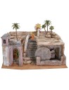 Presepe Pasquale cm 50x49x25 h completo di statue 9 cm