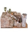 Presepe Pasquale cm 50x49x25 h completo di statue 9 cm