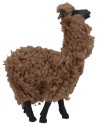 Coppia di alpaca con lana per statue cm 10-12 h altezza