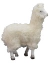 Coppia di alpaca con lana per statue cm 10-12 h altezza