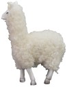 Coppia di alpaca con lana per statue cm 10-12 h altezza