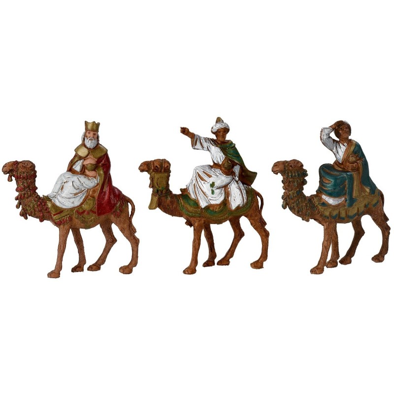 Tres Reyes Magos en camello serie 6 cm Landi