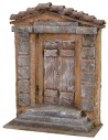 Facciata con porta cm 15x6,5x20 h per statue 8-10 cm