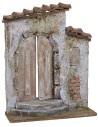 Facciata con portone cm 14,5x5,5x19 h per statue 8-10 cm