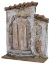 Facciata con portone cm 14,5x5,5x19 h per statue 8-10 cm