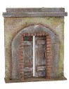 Façade with arch and door 14.5x3.5x17.5 cm h for 8-10 cm statues