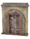 Façade with arch and door 14.5x3.5x17.5 cm h for 8-10 cm statues