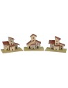 Set 6 casette per presepe cm 10x5x8 h