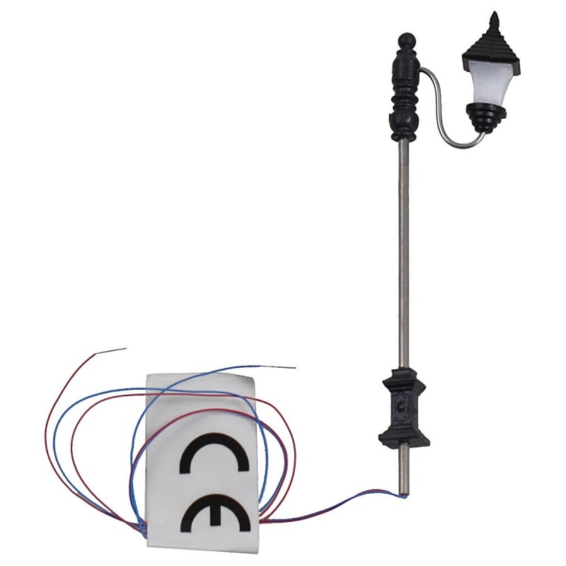 Lampione da strada 7 cm con lanterna a led 3V luce calda