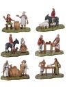 Set 6 scene serie 6 cm Landi Moranduzzo statue landi cm 6