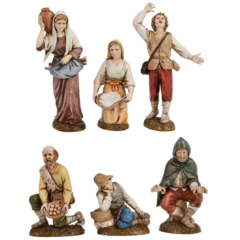 Set 6 figure 12 cm Landi Moranduzzo