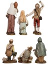 Set 6 figure 12 cm Landi Moranduzzo base, moranduzzo, statue