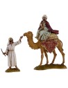 Three Magi on camel with camel drivers 10 cm Landi series