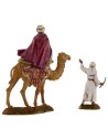 Three Magi on camel with camel drivers 10 cm Landi series